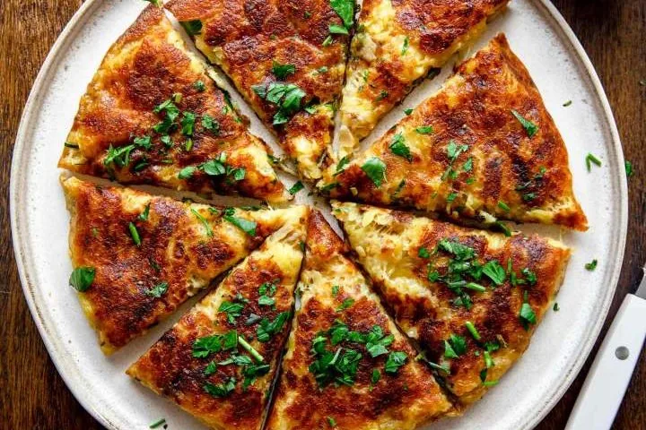 Frika made with local cheese and potatoes